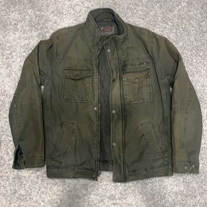 Levi’s army green denim jacket men’s medium